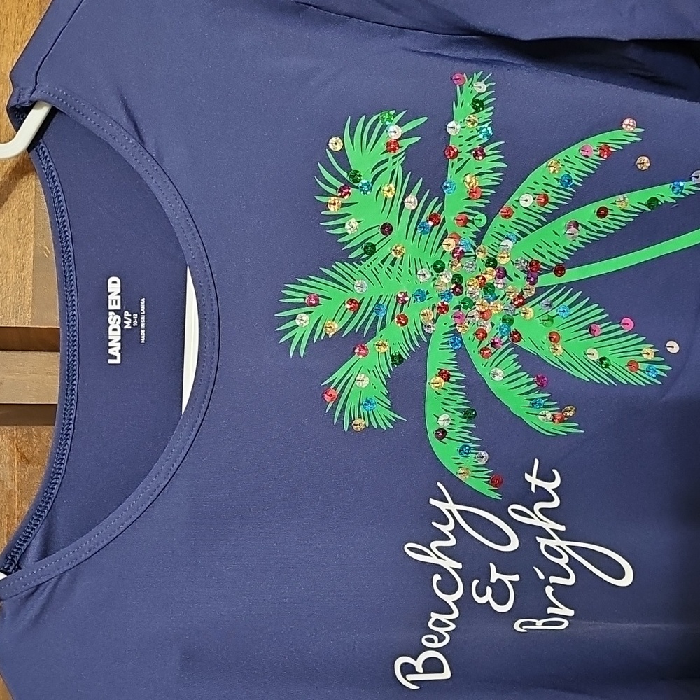 Lands' End Palm Tree Rashguard - Picture 2 of 8